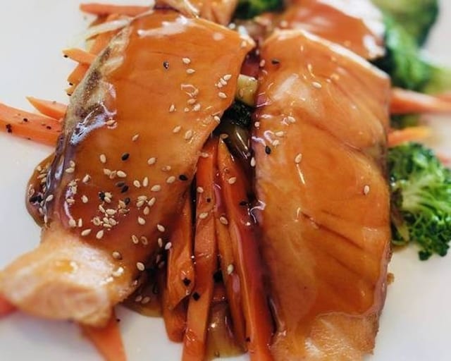 Salmon Teriyaki (Bento).